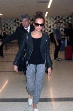 ALICIA VIKANDER at los Angeles International Airport 10/18/2015
