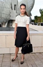 ALICIA VIKANDER at Louis Vuitton Fashion Show at Paris Fashion Week 10/07/2015