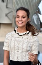ALICIA VIKANDER at Louis Vuitton Fashion Show at Paris Fashion Week 10/07/2015