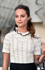 ALICIA VIKANDER at Louis Vuitton Fashion Show at Paris Fashion Week 10/07/2015