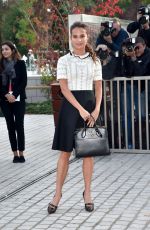ALICIA VIKANDER at Louis Vuitton Fashion Show at Paris Fashion Week 10/07/2015