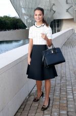 ALICIA VIKANDER at Louis Vuitton Fashion Show at Paris Fashion Week 10/07/2015