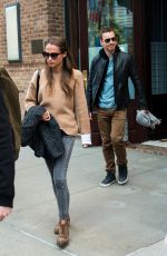 ALICIA VIKANDER Leaves Her Hotel in New York 10/05/2015