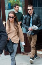 ALICIA VIKANDER Leaves Her Hotel in New York 10/05/2015