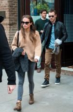 ALICIA VIKANDER Leaves Her Hotel in New York 10/05/2015