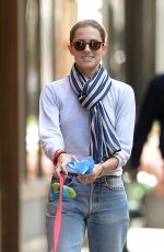 ALLISON WILLIAMS Walks Her Dog Out in New York 10/05/2015