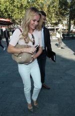 AMANDA HOLDEN Arrives at Global House in London 09/30/2015