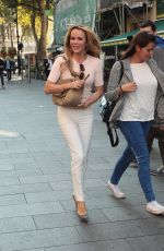 AMANDA HOLDEN Arrives at Global House in London 09/30/2015