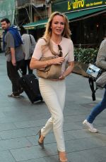 AMANDA HOLDEN Arrives at Global House in London 09/30/2015
