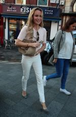 AMANDA HOLDEN Arrives at Global House in London 09/30/2015
