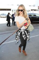 AMANDA SEYFRIE and Finn at LAX Airport in Los Angeles 10/13/2015