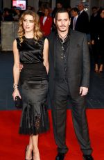 AMBER HEARD at Black Mass Virgin Atlantic Gala Screening at 2015 BFI London Film Festival 10/11/2015