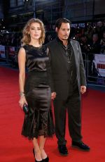 AMBER HEARD at Black Mass Virgin Atlantic Gala Screening at 2015 BFI London Film Festival 10/11/2015