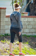 AMY ADAMS in Leggings Out and About in Los Angeles 10/07/2015