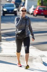 AMY ADAMS in Leggings Out and About in Los Angeles 10/07/2015