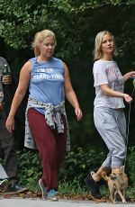 AMY SCHUMER and JENNIFER LAWRENCE Out and About in Atlanta 10/04/2015