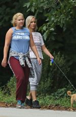 AMY SCHUMER and JENNIFER LAWRENCE Out and About in Atlanta 10/04/2015