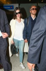 ANNE HATHAWAY at Los Angeles International Airport 09/30/2015