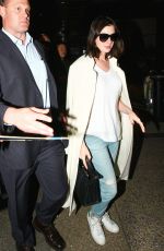ANNE HATHAWAY at Los Angeles International Airport 09/30/2015