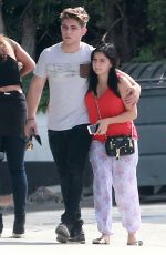 ARIEL WINTER and Laurent Claude Gaudette Out in Los Angeles 10/14/2015