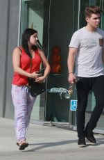ARIEL WINTER and Laurent Claude Gaudette Out in Los Angeles 10/14/2015