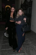 ASHLEY BENSON and SHAY MITCHELL Night Out in Milan 10/24/2015