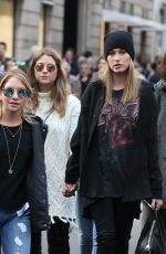 ASHLEY BENSON and SHAY MITCHELL Out Shopping in Milan 10/24/2015