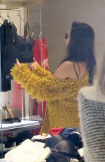 ASHLEY BENSON and SHAY MITCHELL Out Shopping in Milan 10/24/2015