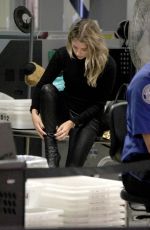 ASHLEY BENSON at Los Angeles International Airport 10/26/2015