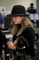 ASHLEY BENSON at Los Angeles International Airport 10/26/2015