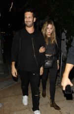 ASHLEY BENSON Leaves a Night Club in West Hollywood 10/15/2015