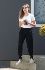 ASHLEY BENSON Leaves an Office Building in Los Angeles 10/13/2015