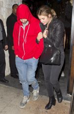 ASHLEY BENSON Leaves Le Jardin Night Club in Hollywood 10/29/2015