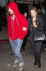 ASHLEY BENSON Leaves Le Jardin Night Club in Hollywood 10/29/2015