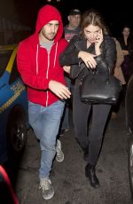 ASHLEY BENSON Leaves Le Jardin Night Club in Hollywood 10/29/2015