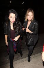 ASHLEY BENSON Leaves Le Jardin Night Club in Hollywood 10/29/2015