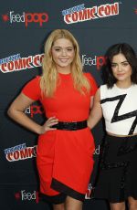ASHLEY BENSON, LUCY HALE and SHAY MITCHELL at New York Comic-con 10/09/2015