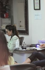 ASHLEY GREENE at a Nail Salon in Los Angeles 10/23/2015