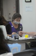 ASHLEY GREENE at a Nail Salon in Los Angeles 10/23/2015