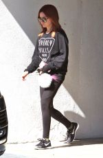ASHLEY TISDALE Leaves a Gym in Studio City 10/25/2015