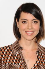 AUBREY PLAZA at Distinguished Women in the Arts Luncheon in Beverly Hills 10/28/2015