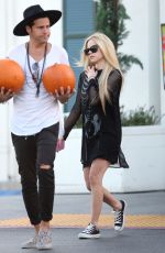 AVRIL LAVIGNE Shopping a Pumpkin in Beverly Hills 10/22/2015