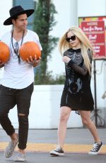 AVRIL LAVIGNE Shopping a Pumpkin in Beverly Hills 10/22/2015