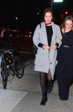BELLA HADID and Friend Night Out in Soho 10/17/2015