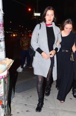 BELLA HADID and Friend Night Out in Soho 10/17/2015