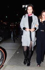 BELLA HADID and Friend Night Out in Soho 10/17/2015