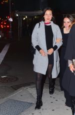BELLA HADID and Friend Night Out in Soho 10/17/2015