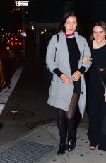 BELLA HADID and Friend Night Out in Soho 10/17/2015