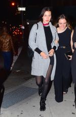 BELLA HADID and Friend Night Out in Soho 10/17/2015
