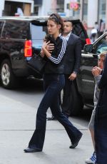 BELLA HADID Arrives at Vera Wangs Office in New York 10/14/2015